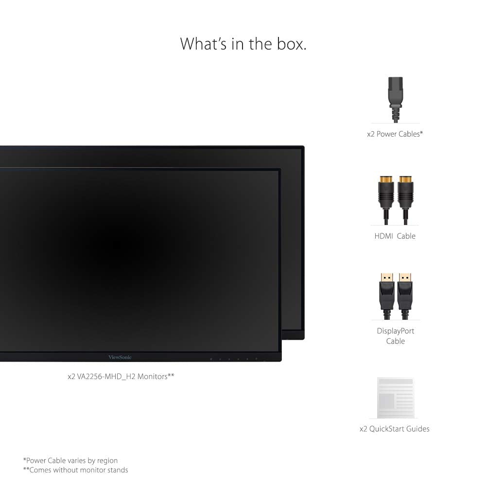 22 Inch 1080p IPS Monitor Dual Pack A410