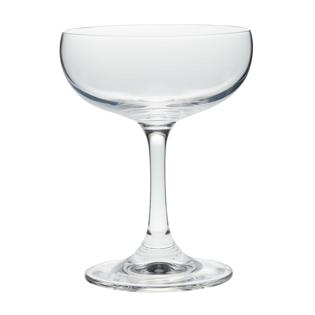 6 Count 7 oz Clear Coupe Glasses I5427