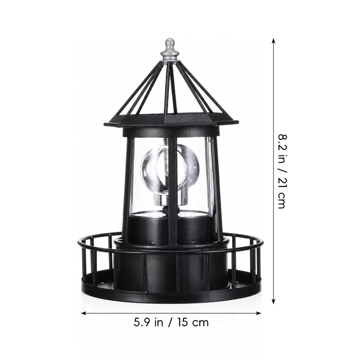 Solar Revolving Lighthouse Light L364