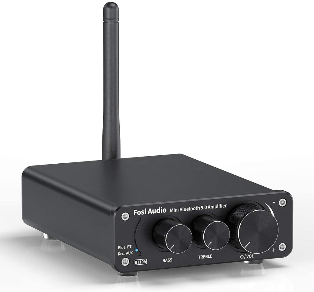 Bluetooth 5.0 Stereo Audio Amplifier Receiver 2 Channel Class D Mini Hi-Fi Integrated Amp 50W x 2 V980937