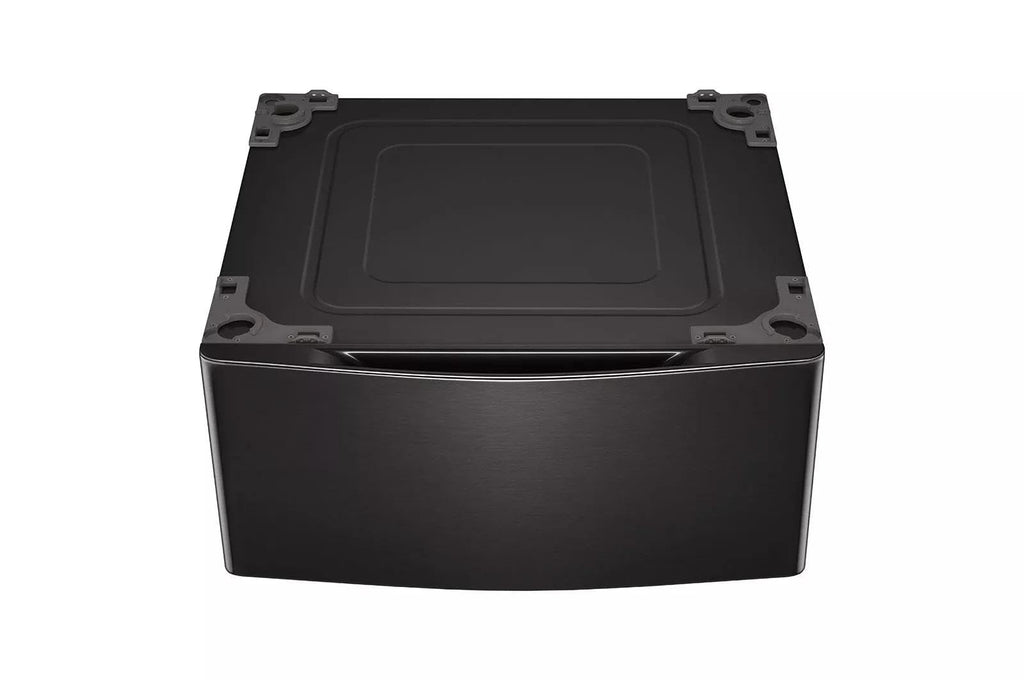 29 in. Laundry Pedestal with Storage Drawer in Black Steel H4403