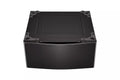 29 in. Laundry Pedestal with Storage Drawer in Black Steel H4403