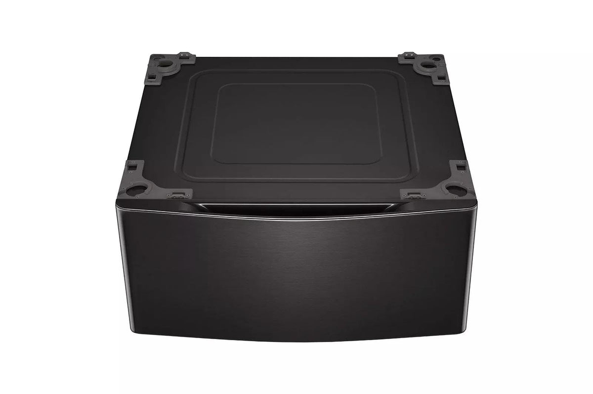 29 in. Laundry Pedestal with Storage Drawer in Black Steel H4403