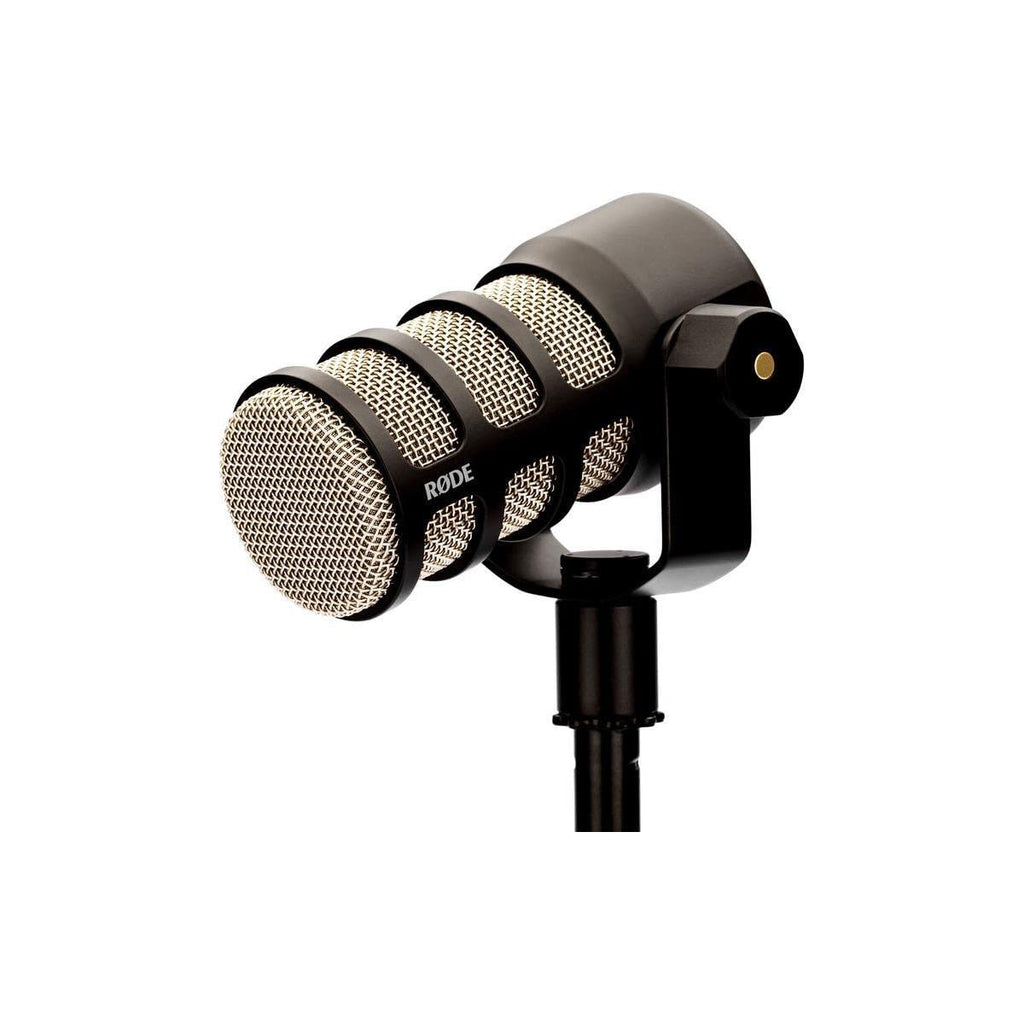 Dynamic Podcasting Microphone Black Pair with 2X Broadcast Arms and 10' XLR Cables N302953