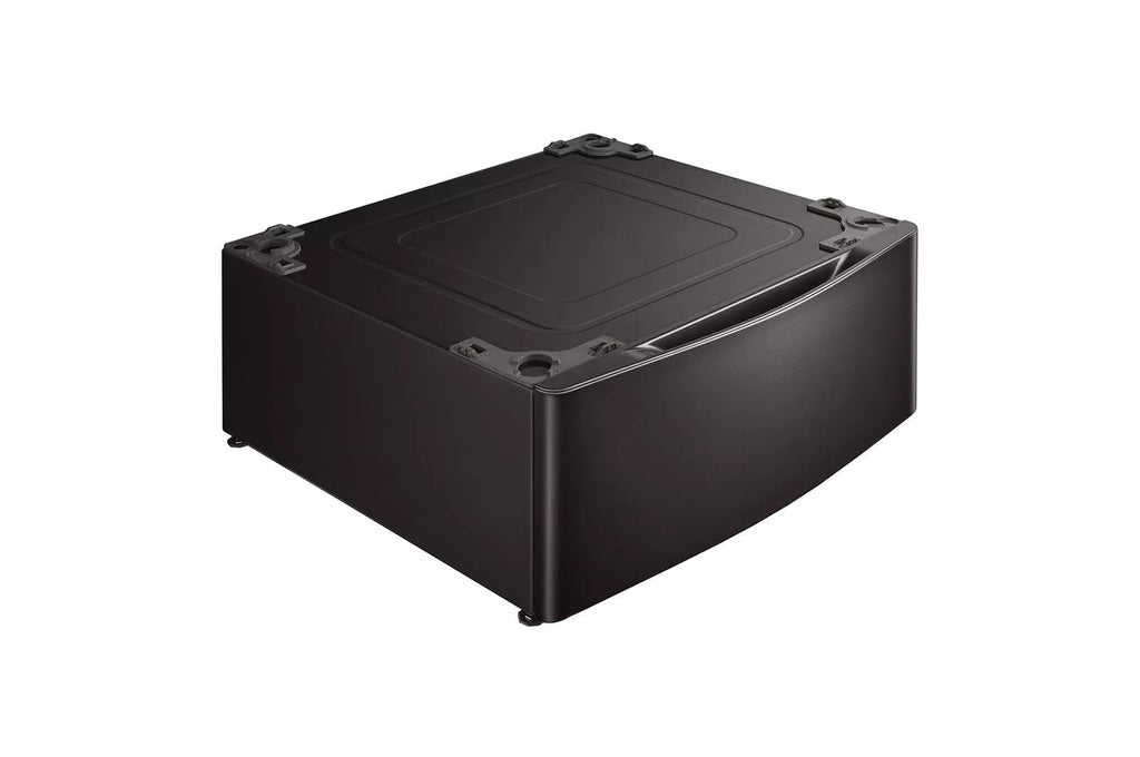 29 in. Laundry Pedestal with Storage Drawer in Black Steel H4403