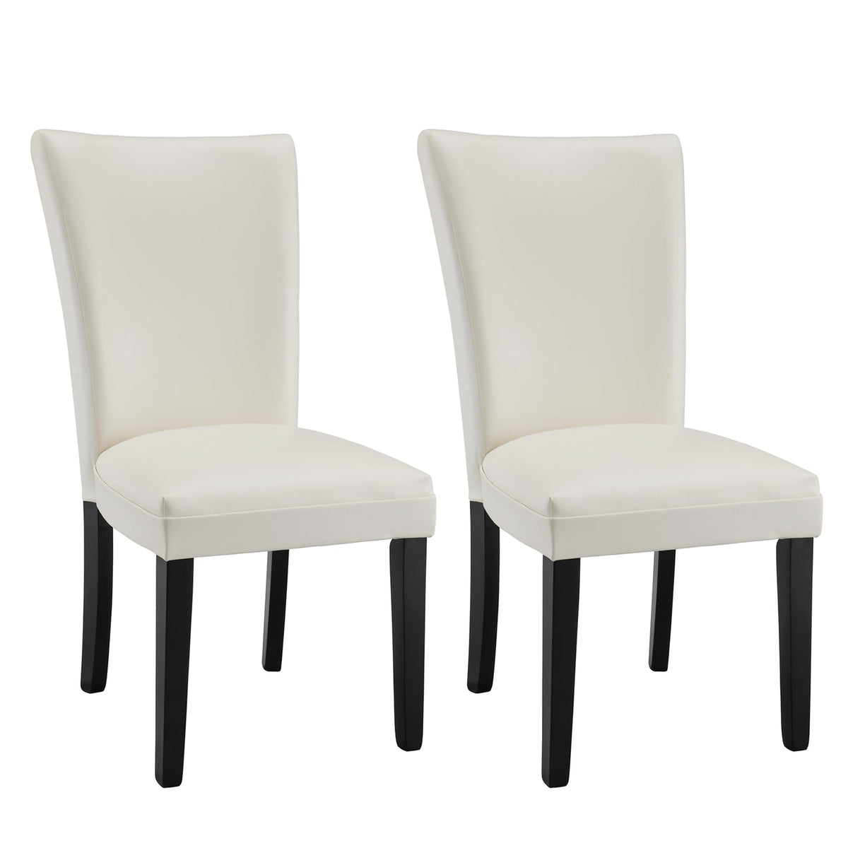 Faux Leather Upholstered Dining Chairs Set of 2 M6022