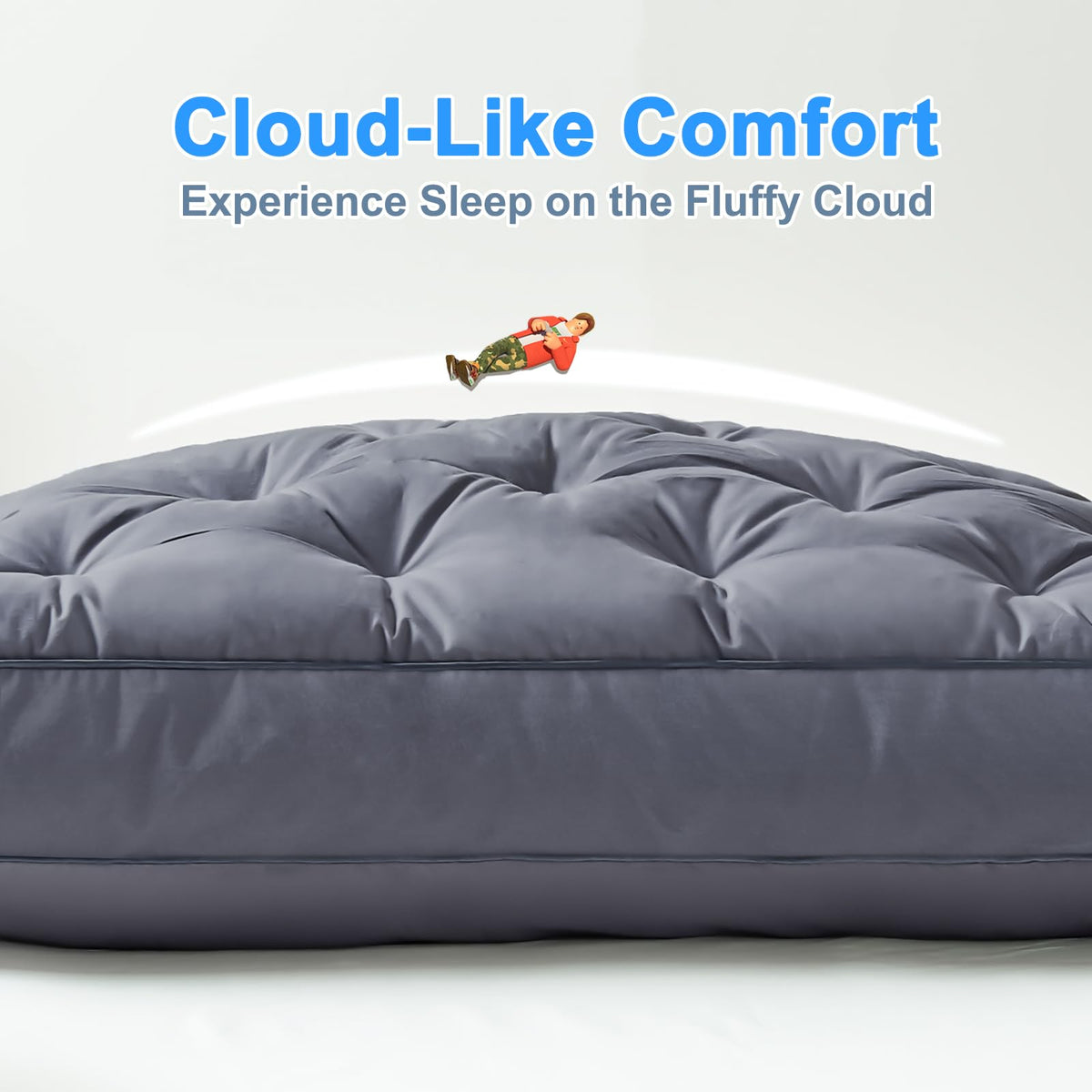 King Size Set of 2 Cotton Bed Pillow R106