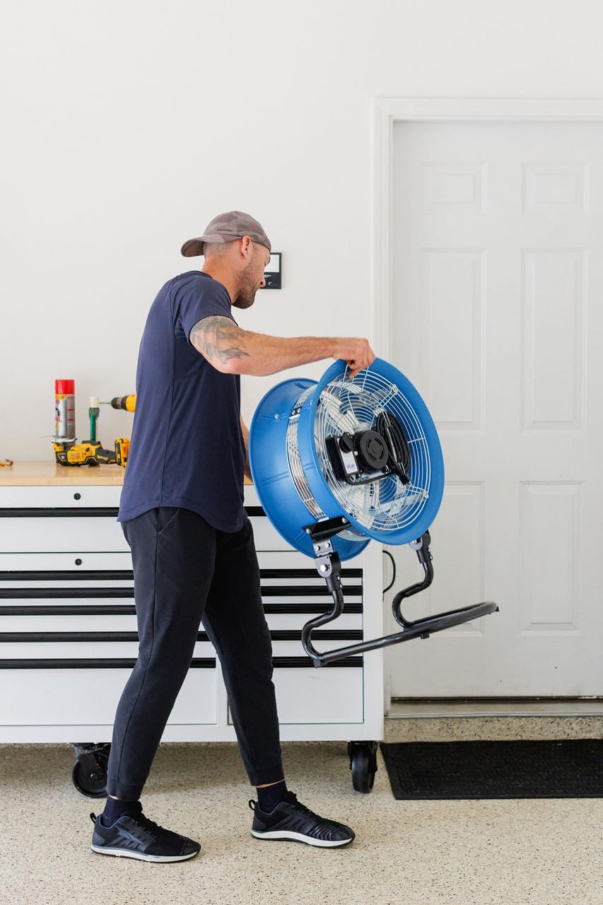 Blue 20-Inch 3-Speed Floor Fan G4715