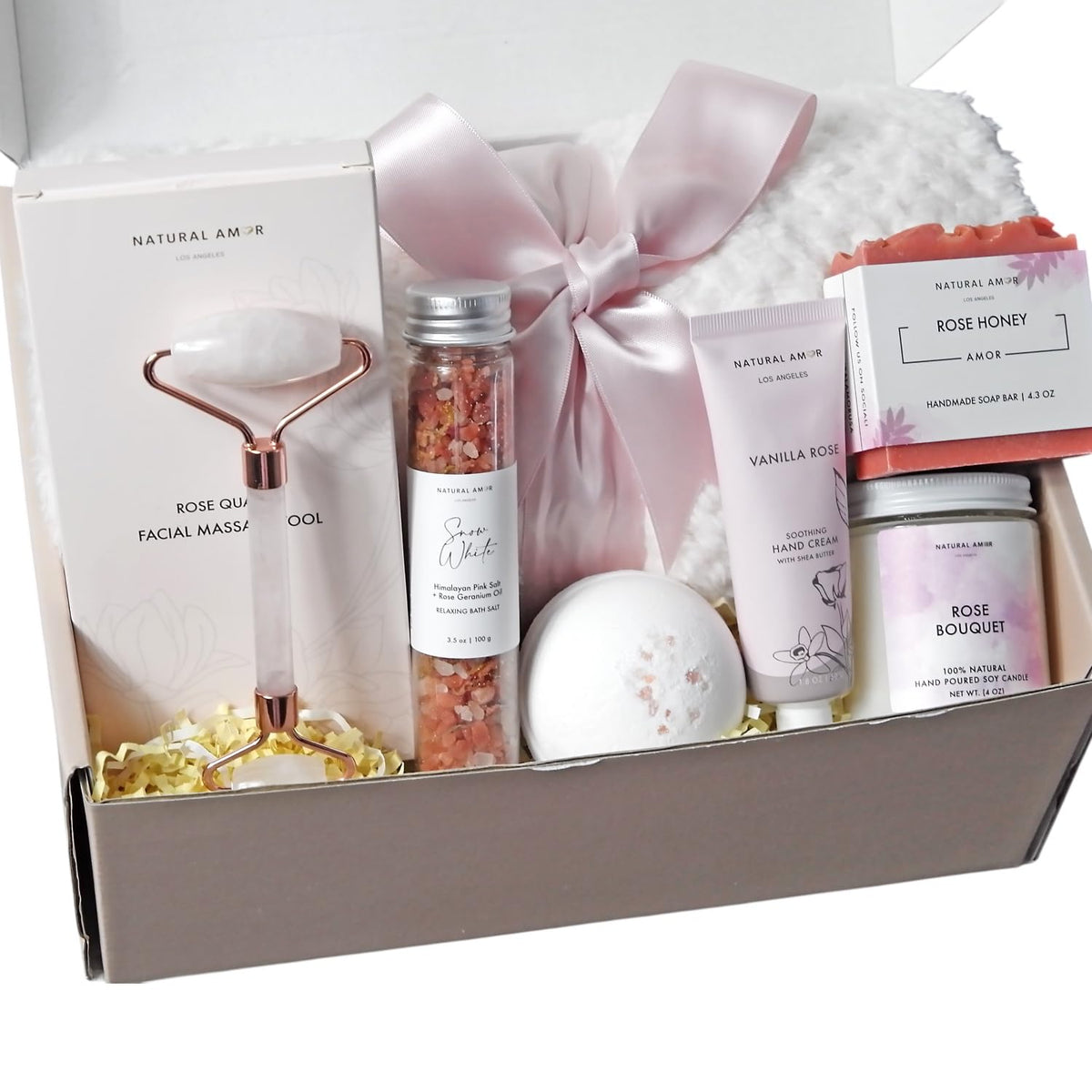 Spa Gift Set with Blanket 7 PCs Bath & Body Set K1011