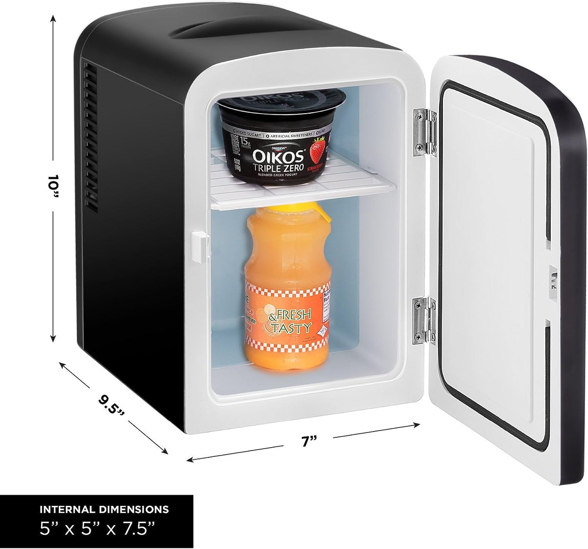 Black Portable Mini Fridge 4-liter B935960