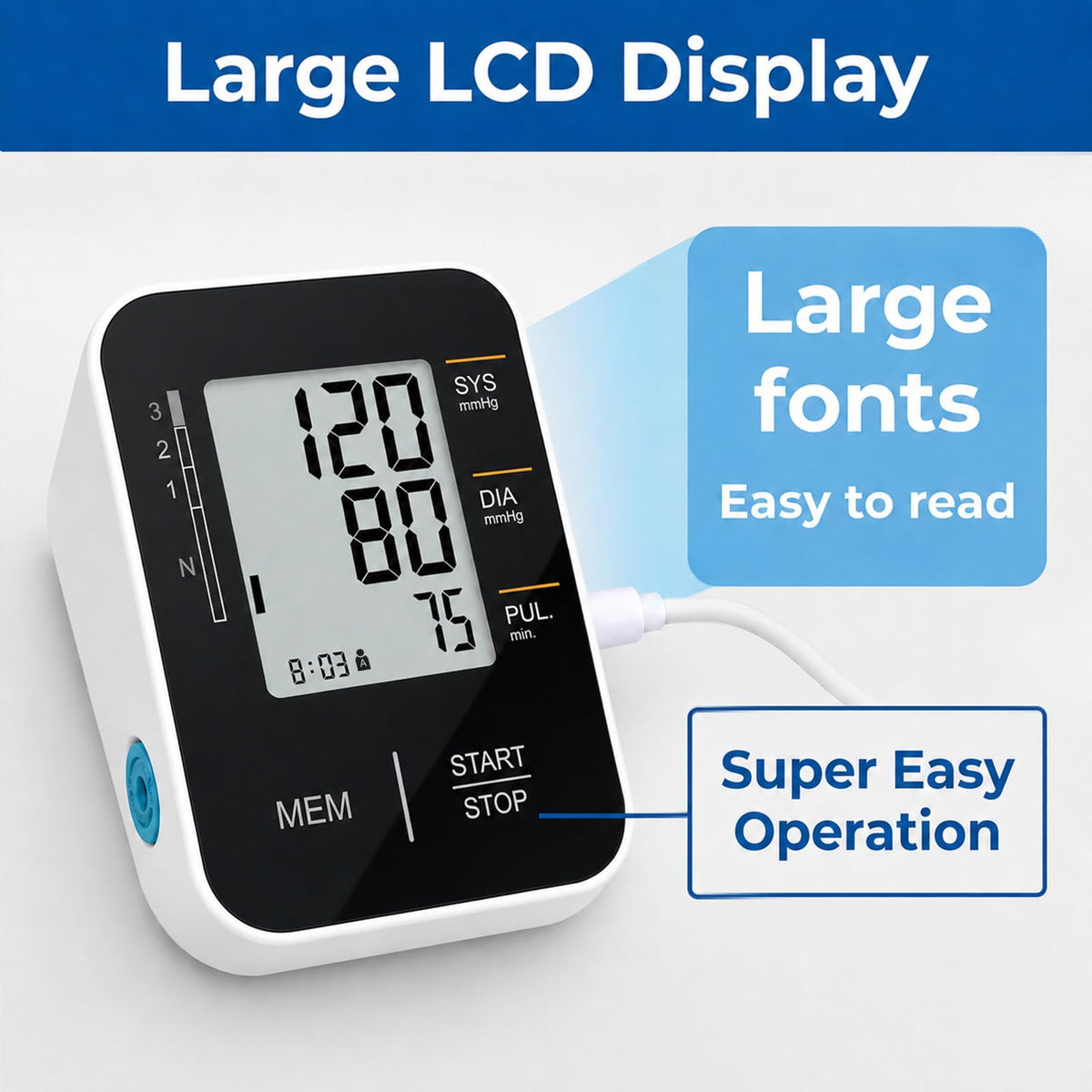 Accurate Upper Arm Blood Pressure Monitor X635