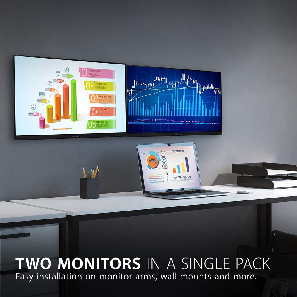 22 Inch 1080p IPS Monitor Dual Pack A410