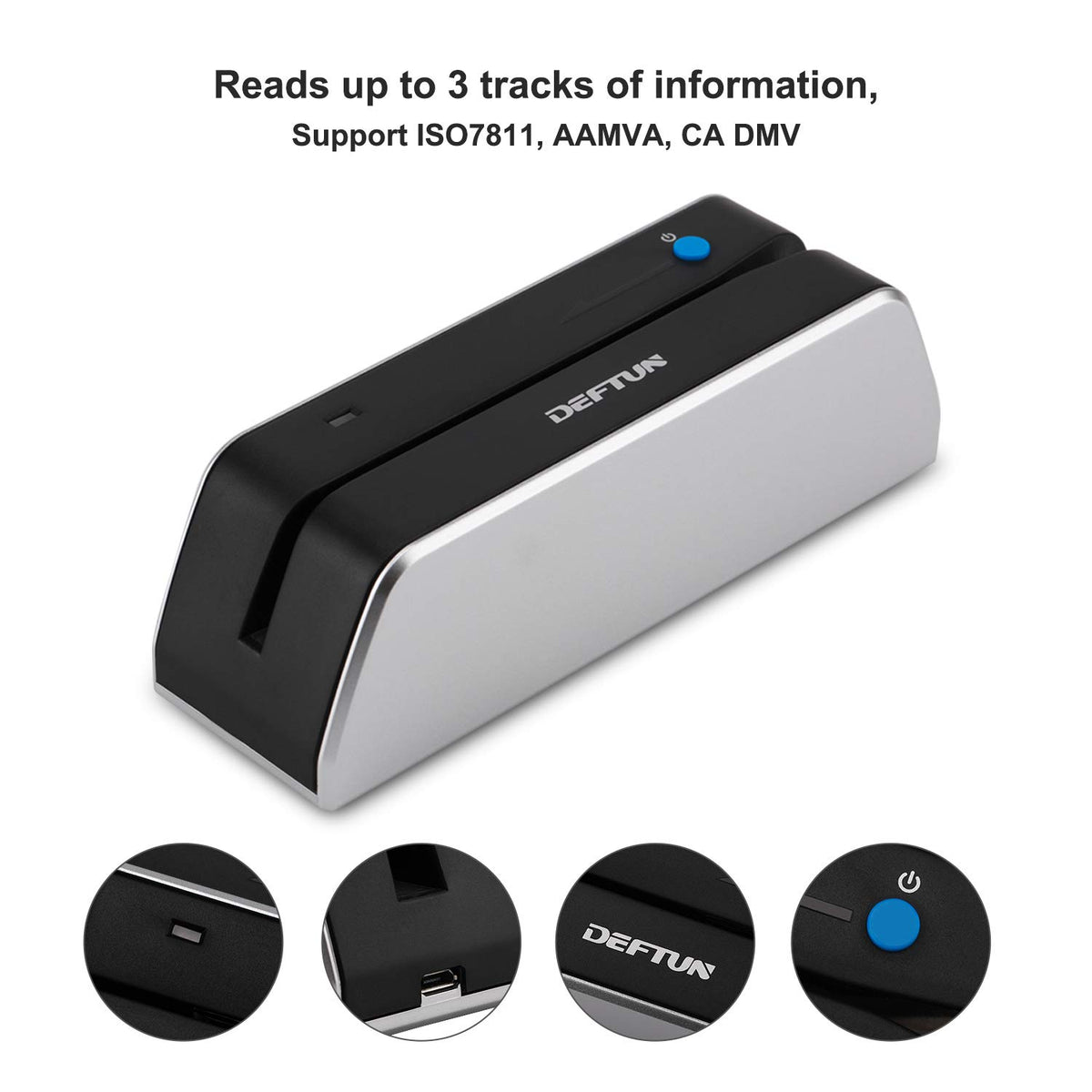 Bluetooth Stripe Card Reader Encoder Mini Portable W649