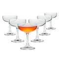 6 Count 7 oz Clear Coupe Glasses I5427