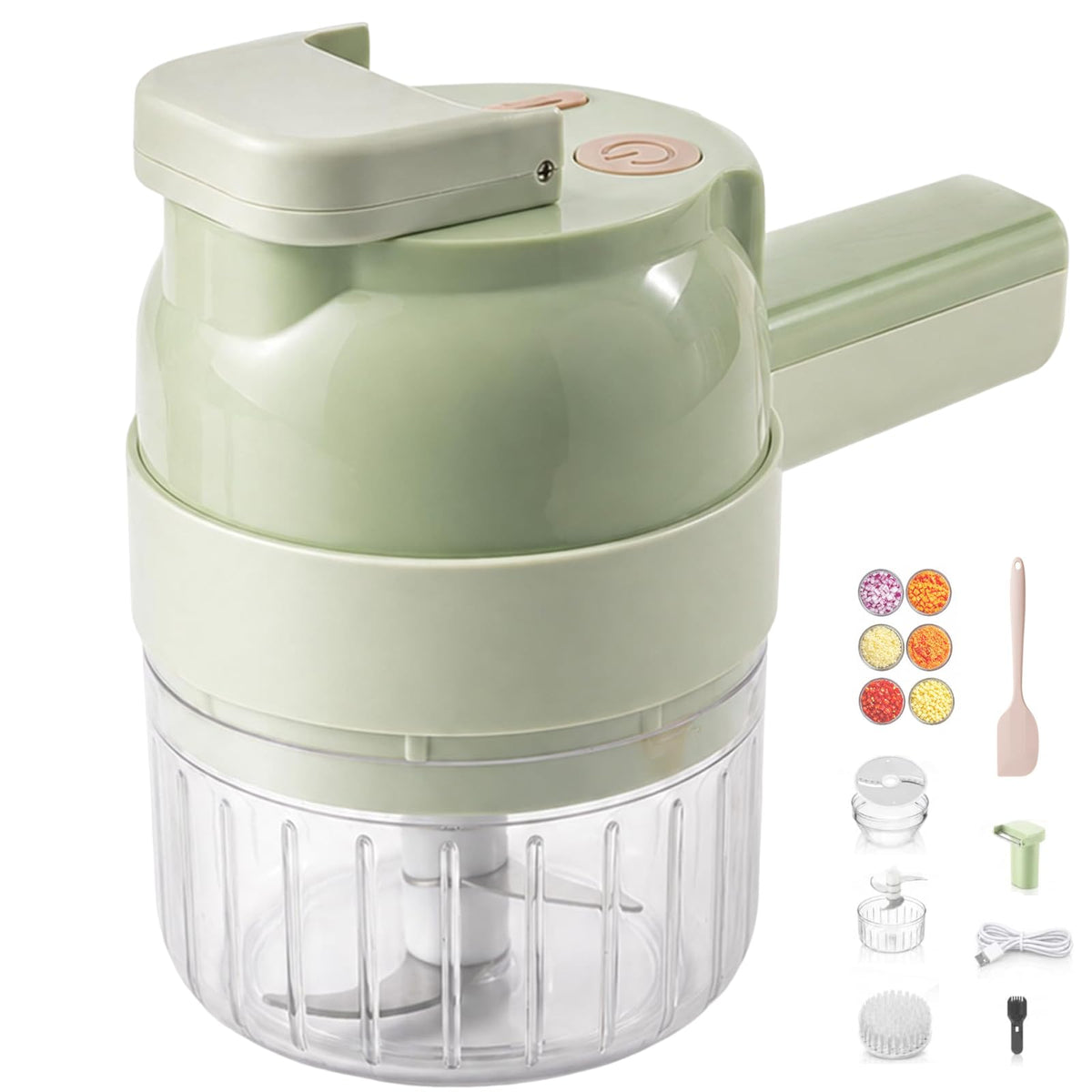 4 in 1 Rechargeable Electric Vegetable Chopper V3637
