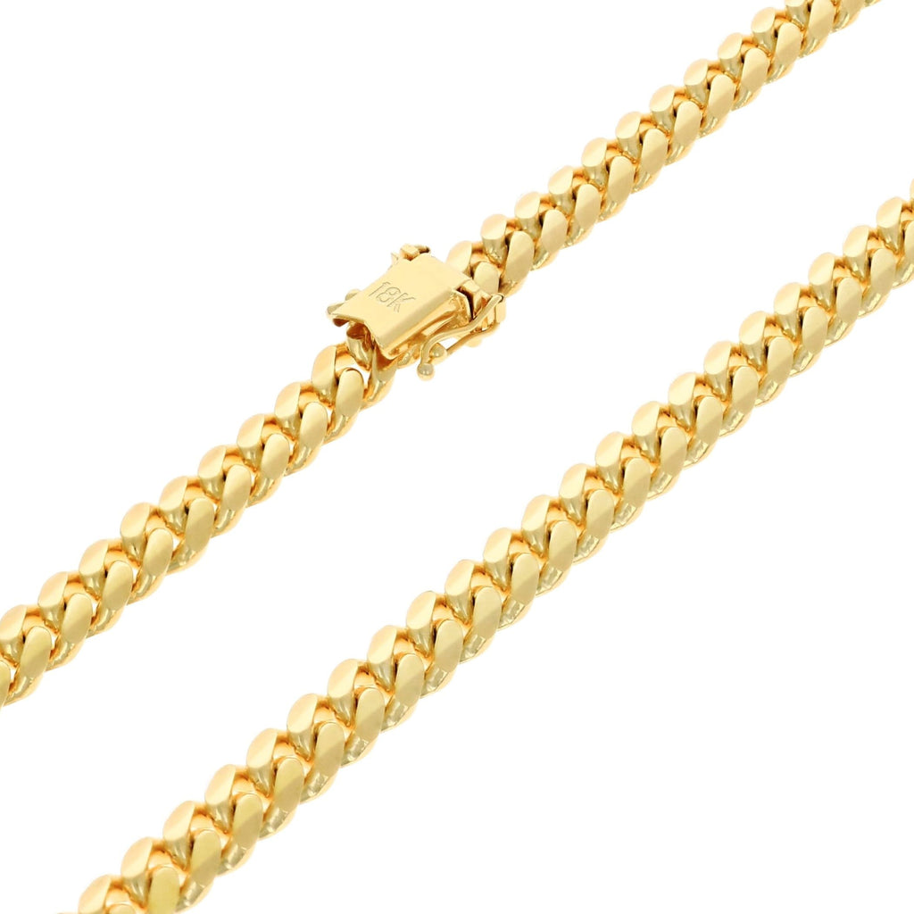 18k Yellow Gold Cuban Link Chain Necklace V1926