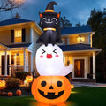6 FT Halloween Inflatables Pumpkin Ghost Cat Outdoor Decorations T3053