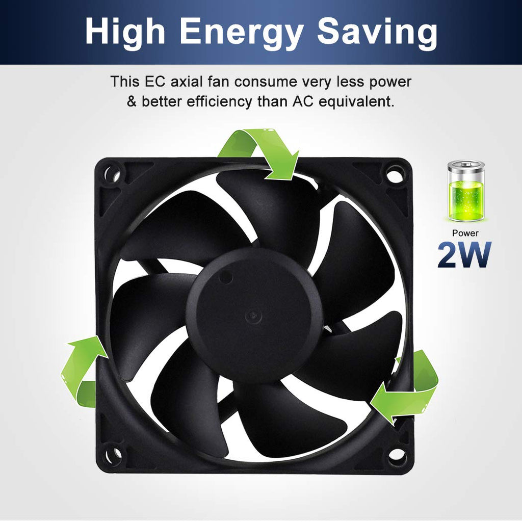 80mm 120mm AC Cooling Fan 2 Pack R264730