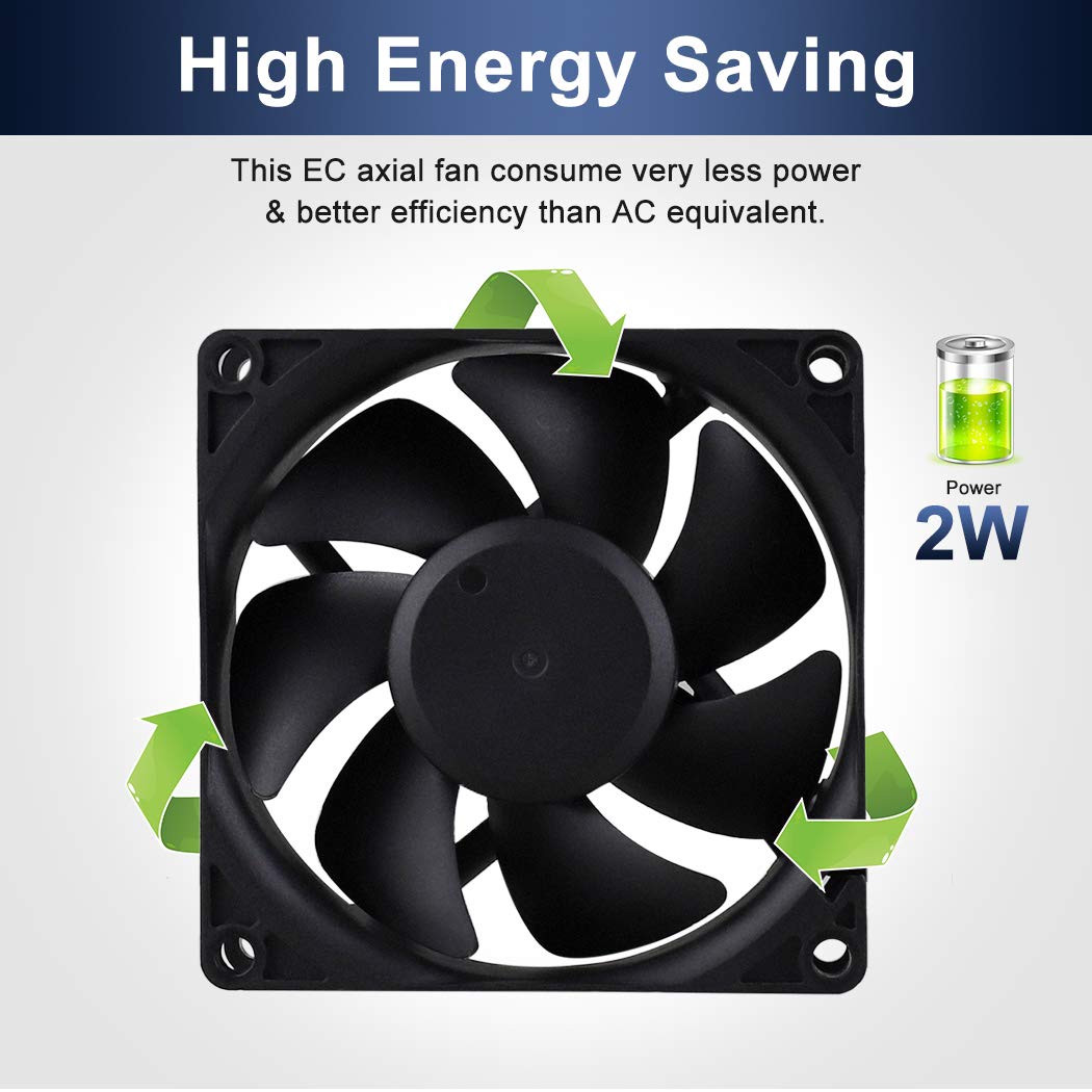 80mm 120mm AC Cooling Fan 2 Pack R264730
