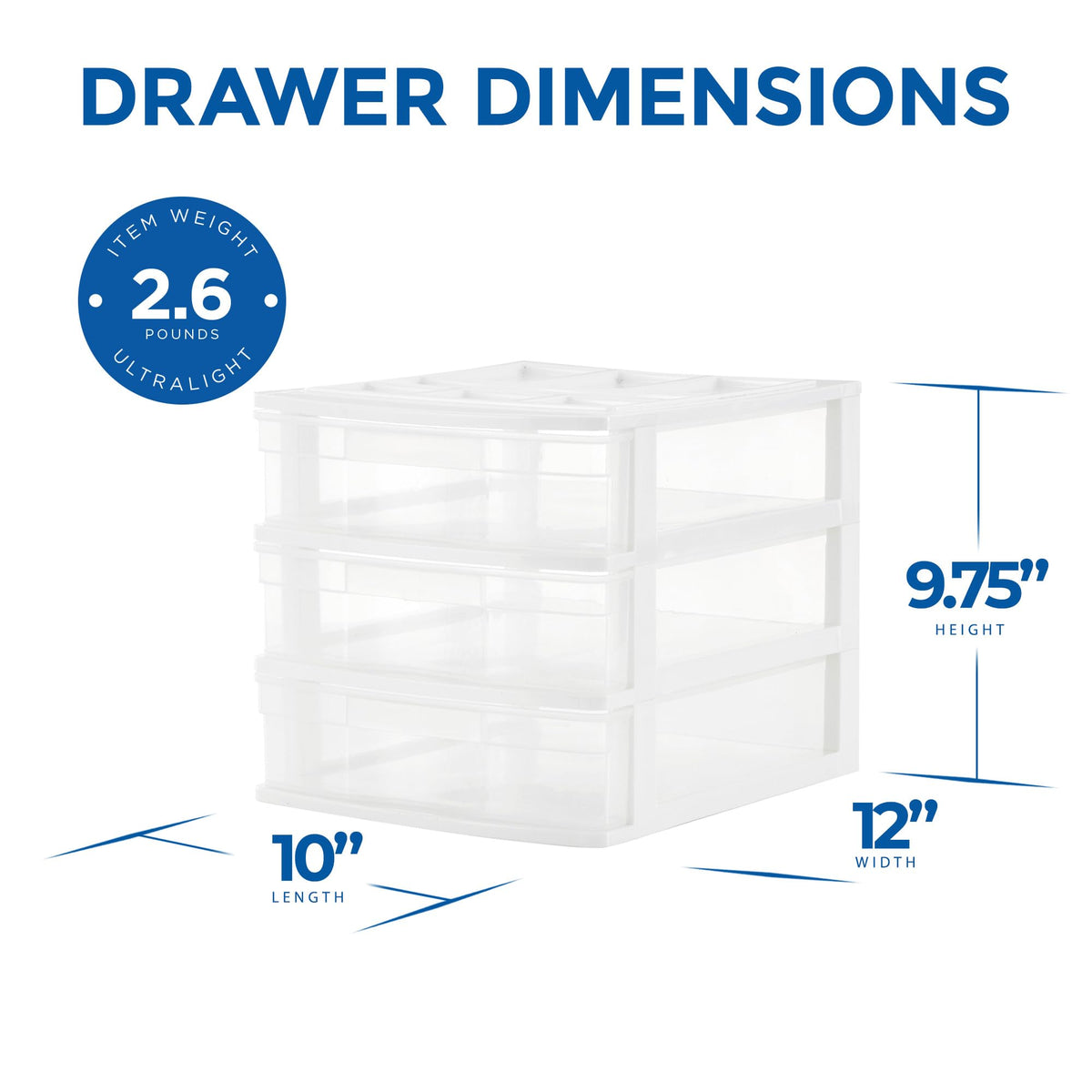 3-Drawer Desktop & Countertop Organizer D30605