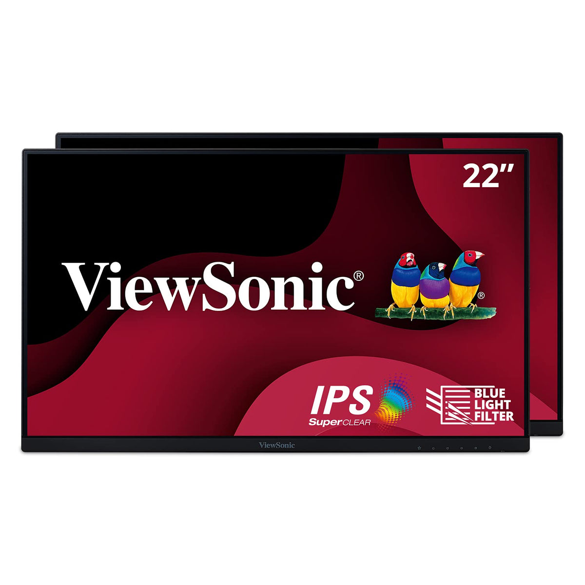 22 Inch 1080p IPS Monitor Dual Pack A410