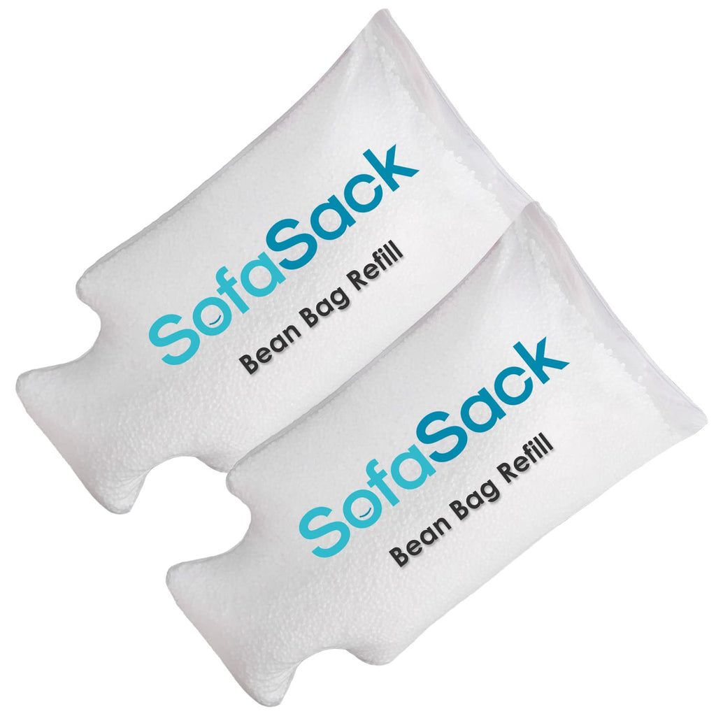 White Foam Filling Bean Bag Refill 100L 2Pk T864936