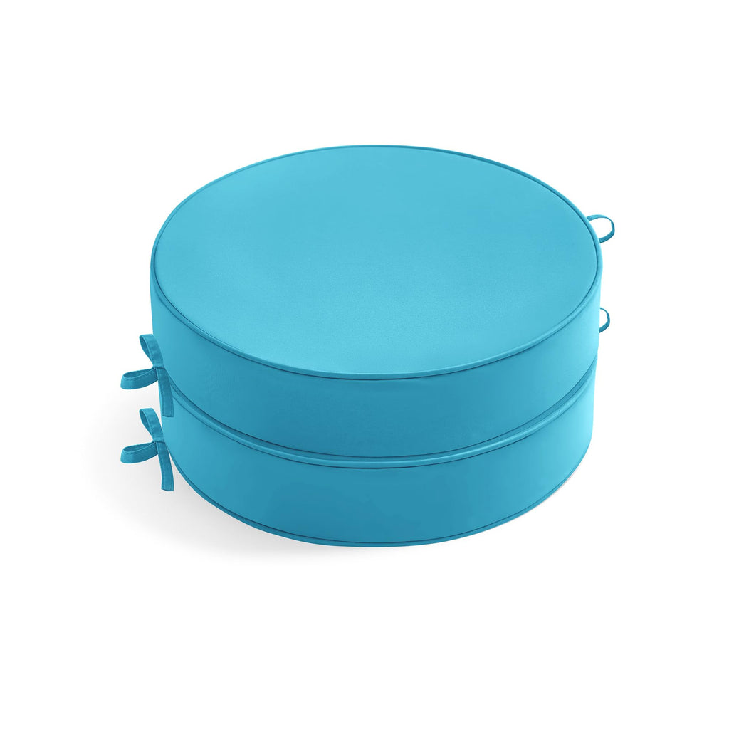 15" Round Waterproof Fade Resistant Chair Cushions Set of 2 M1170
