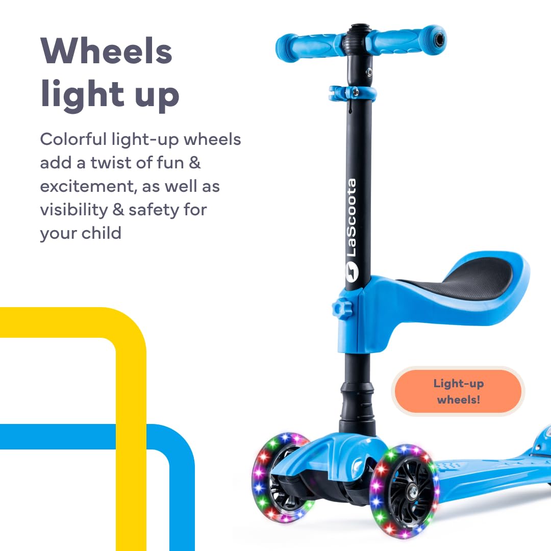 2-in-1 Kids Kick Scooter with Seat P303452