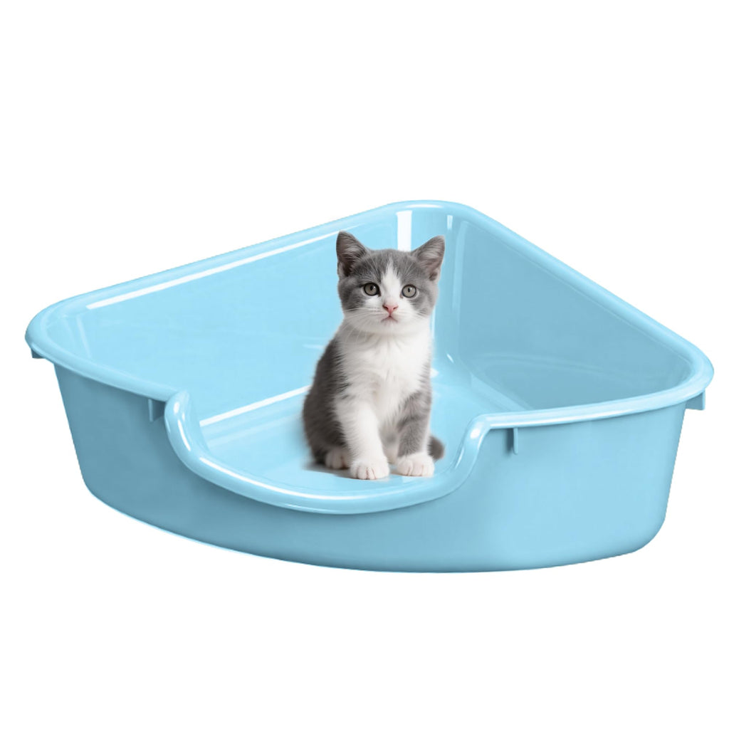 Corner Litter Box, Low Entry Kitten Litter Box E140