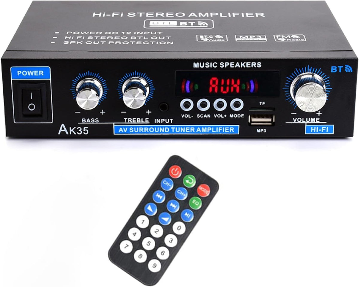 Bluetooth 5.0 200W 2.0 Channel Mini Stereo Amplifier R285