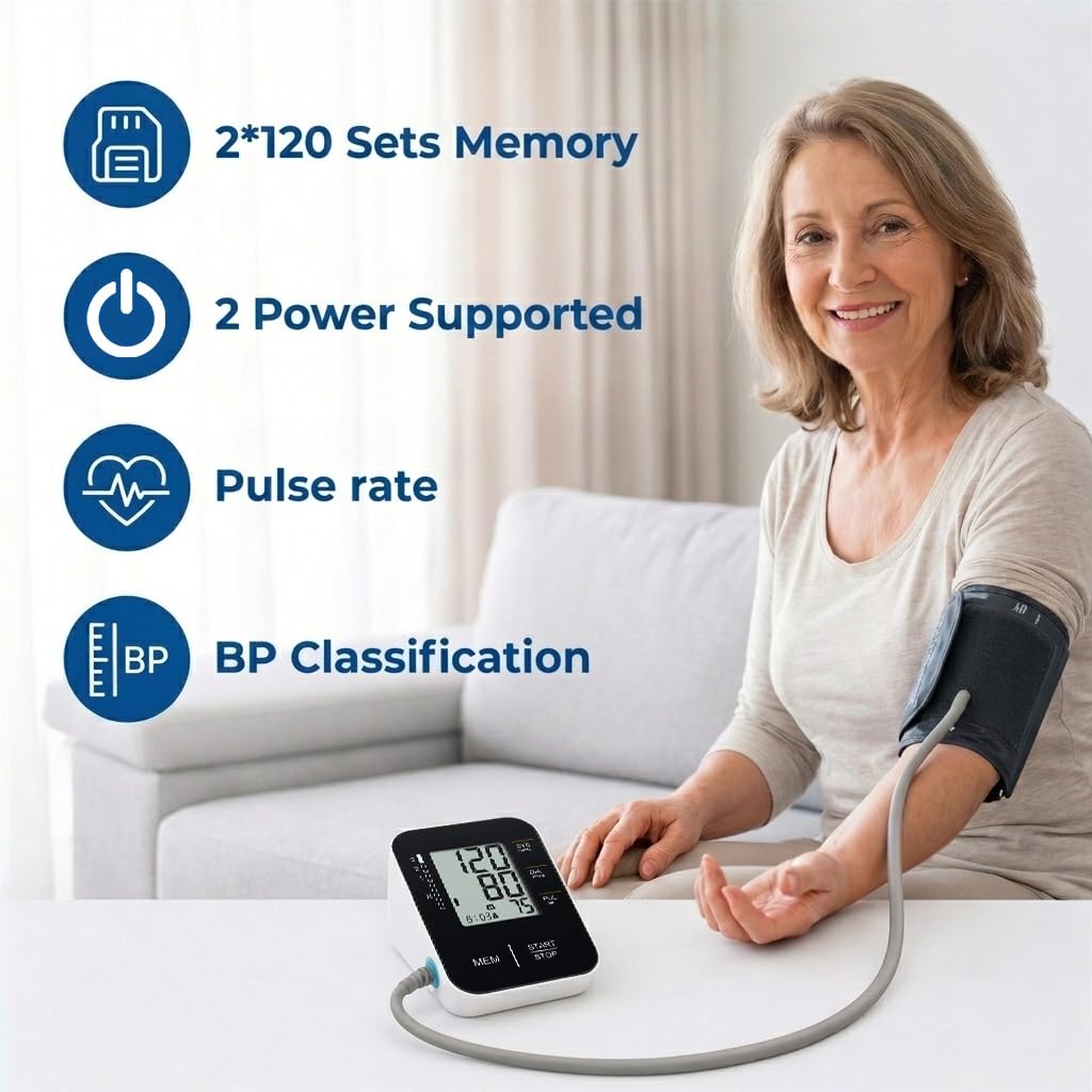 Accurate Upper Arm Blood Pressure Monitor X635