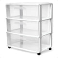 3-Tier Storage Cart with Removable Wheels Z7900