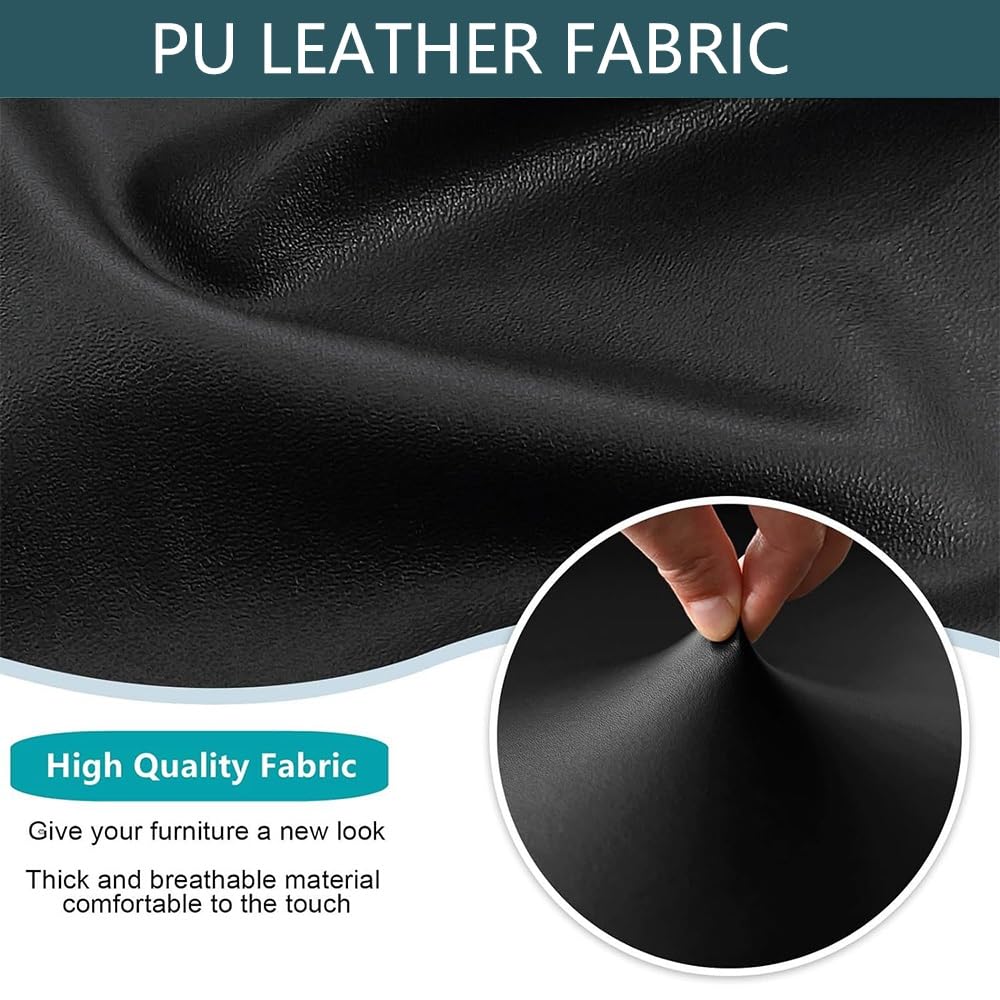 Waterproof PU Leather Stretch Dining Chair Covers, 4PCS D71145