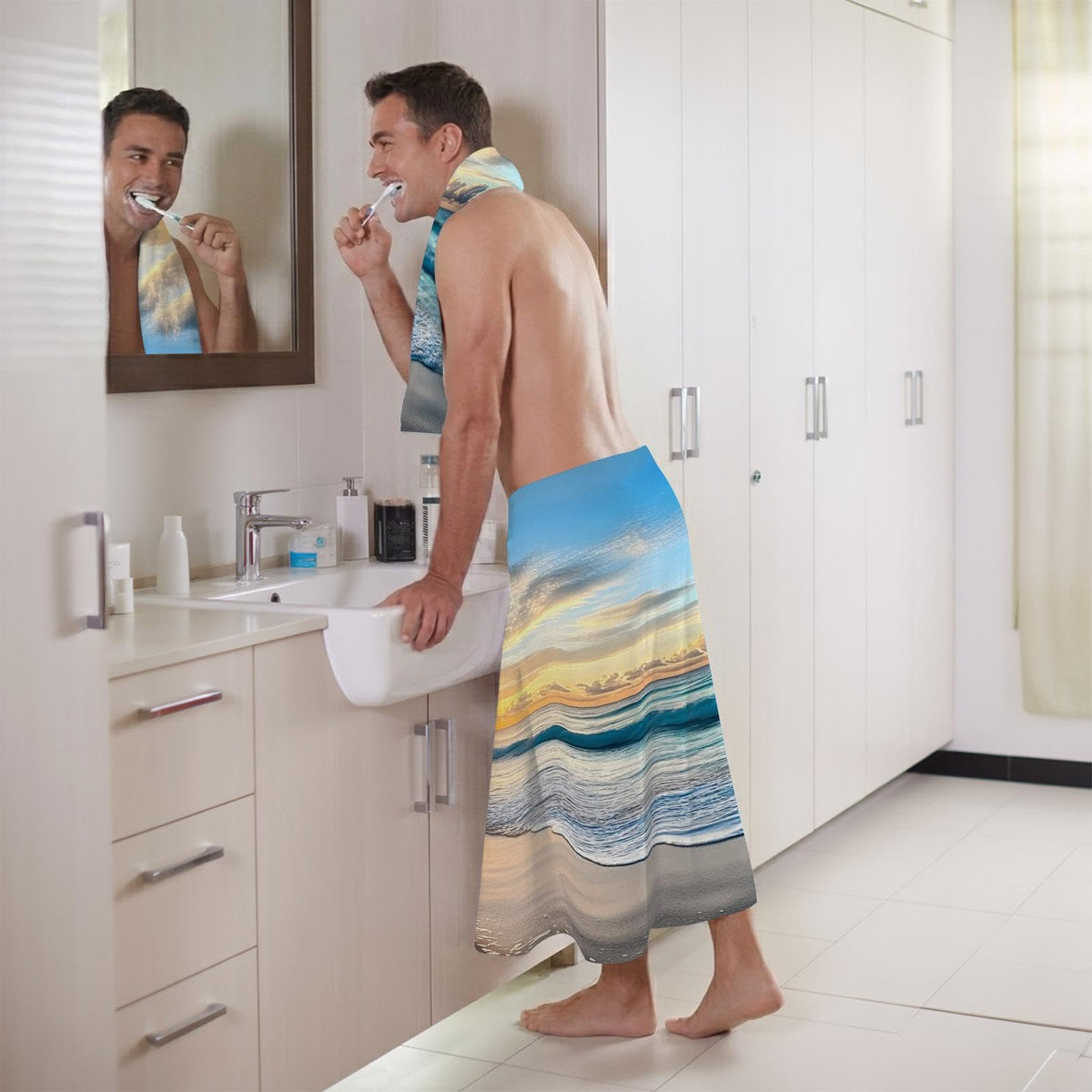 Cotton Bath Towel Set 3 Pack D6195