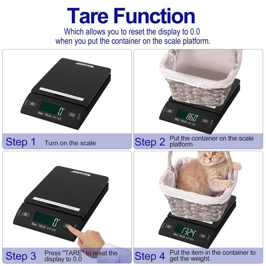50 lb Black Digital Shipping Postal Scale S363