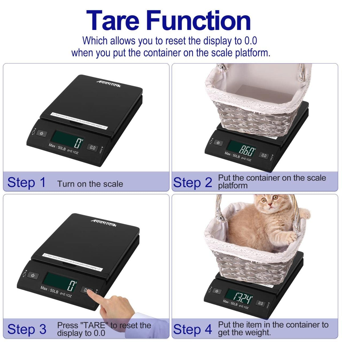 50 lb Black Digital Shipping Postal Scale S363