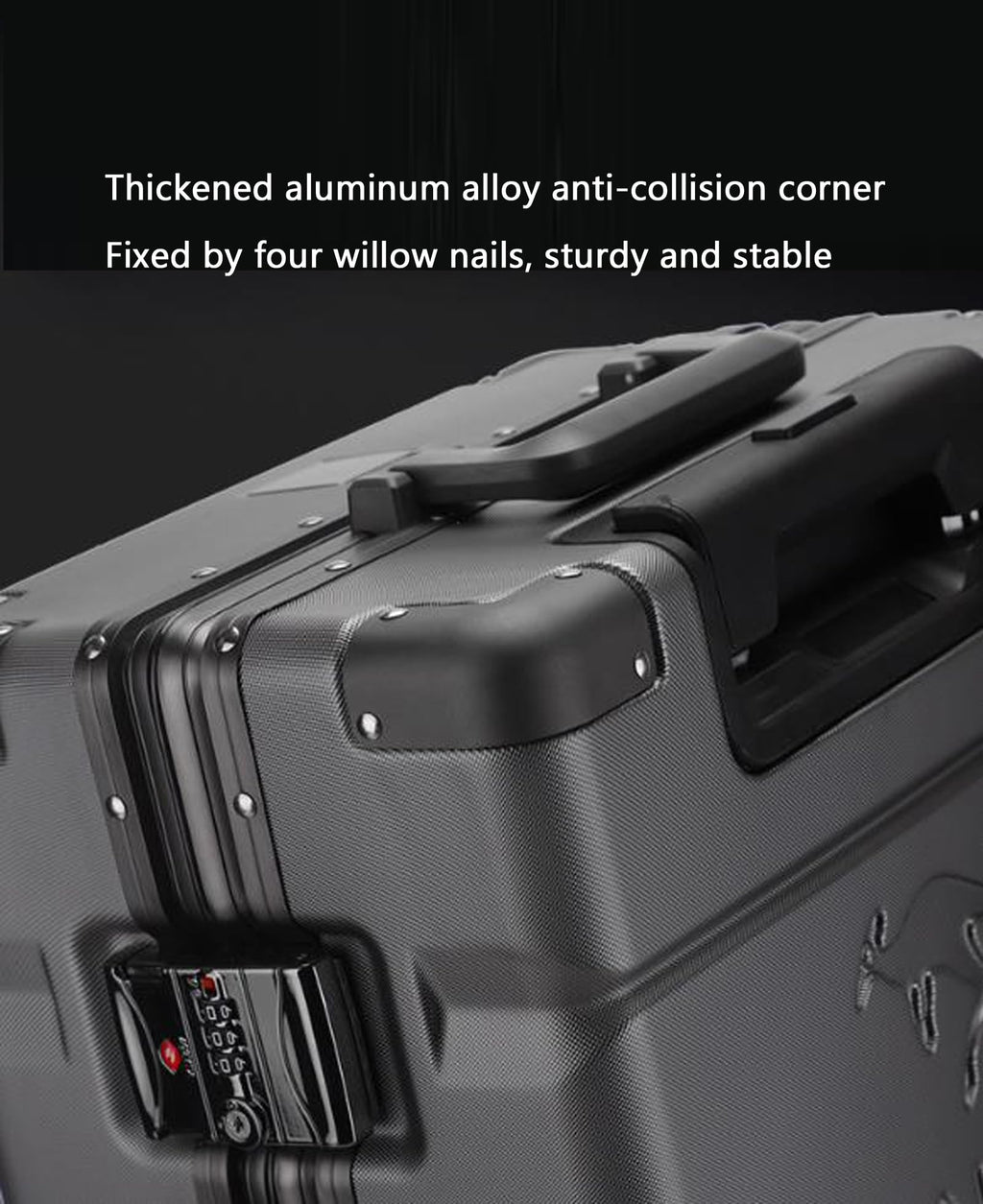 White Hard Shell Carry on Luggage B490