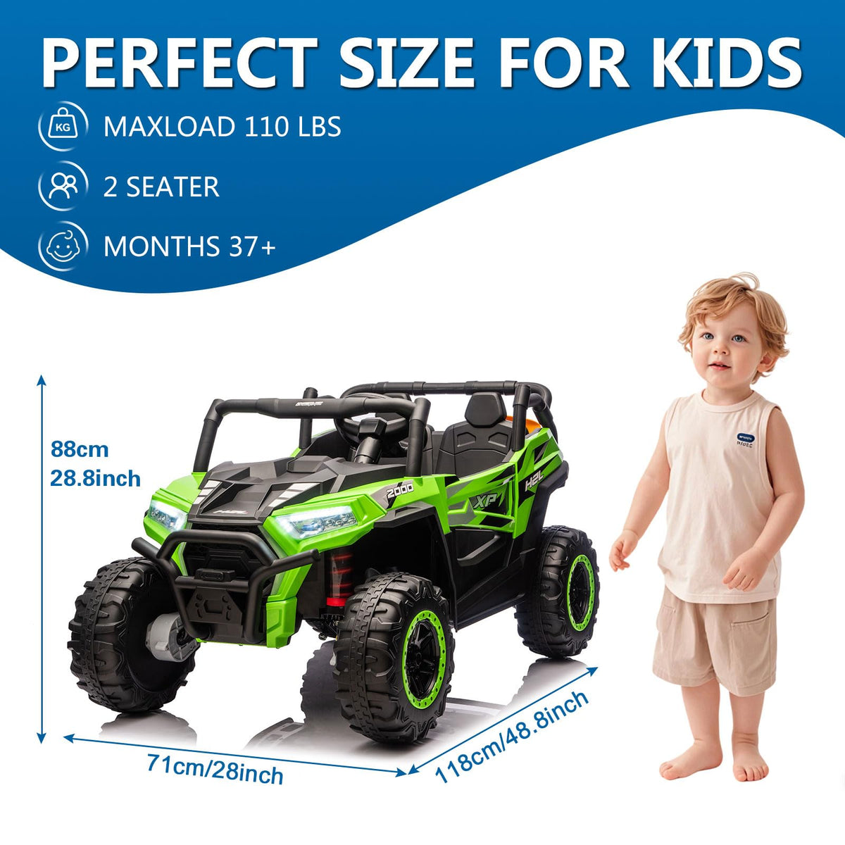 24V 2 Seaters Battery Powered Ride On Car S89445