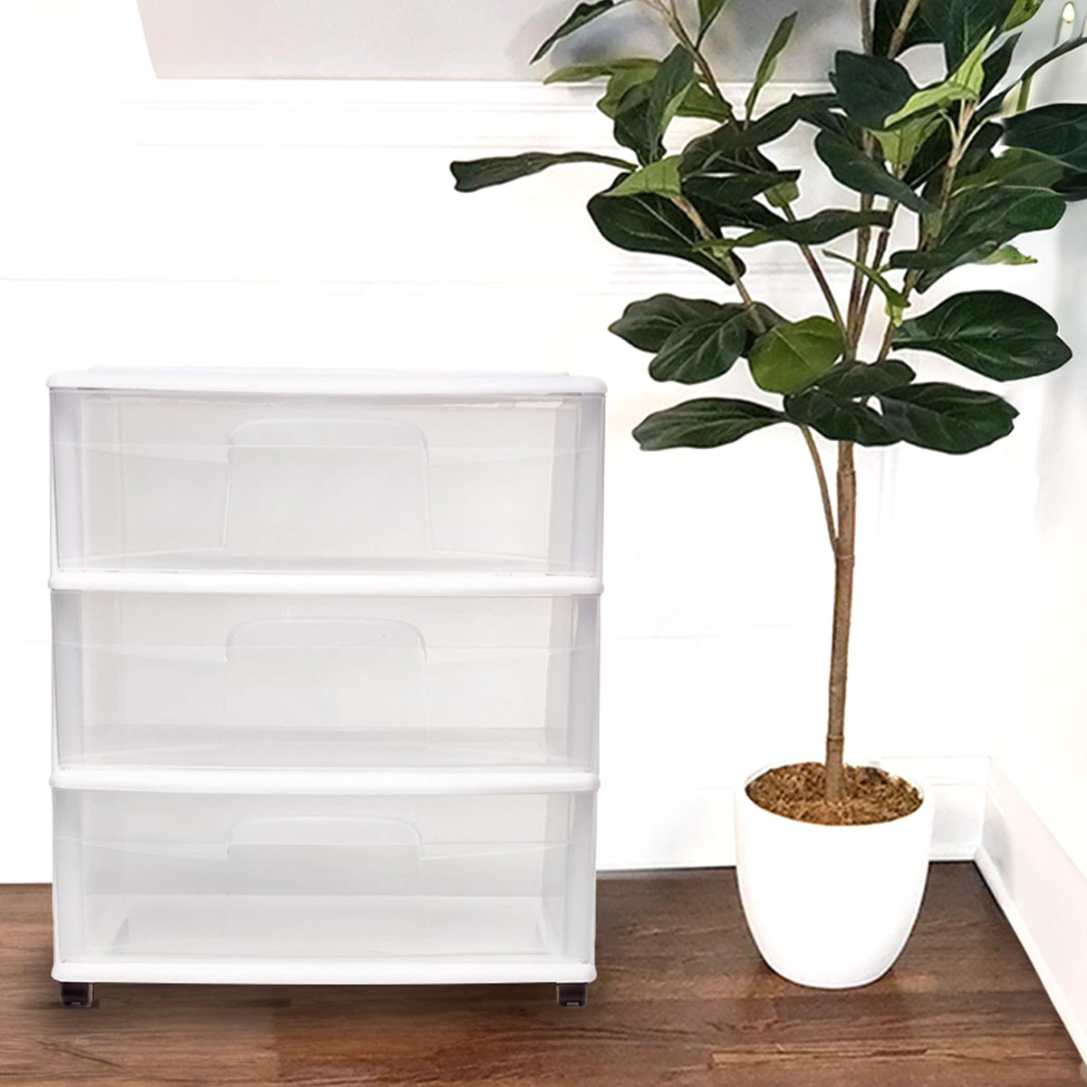 3-Tier Storage Cart with Removable Wheels Z7900