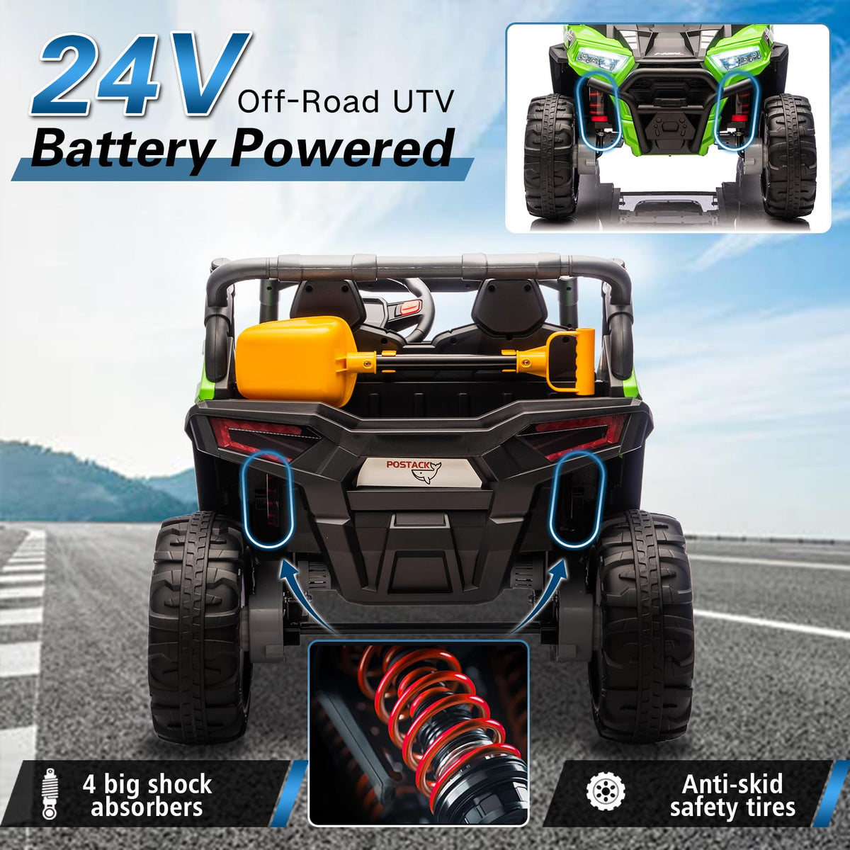 24V 2 Seaters Battery Powered Ride On Car S89445