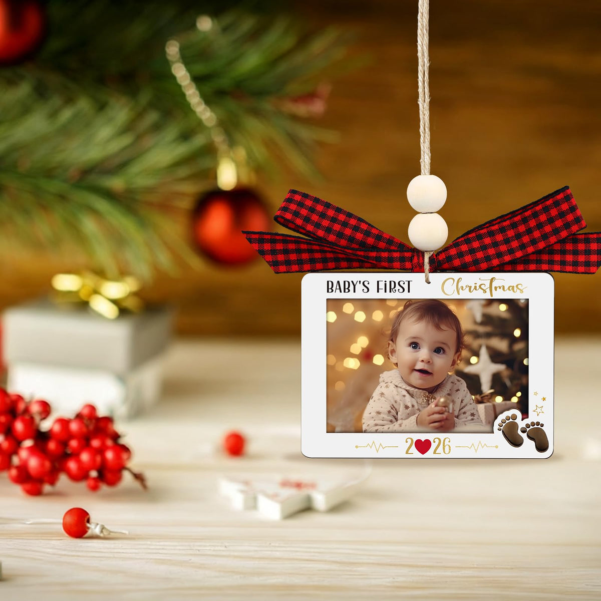Baby's First Christmas Photo Frame Ornament F715