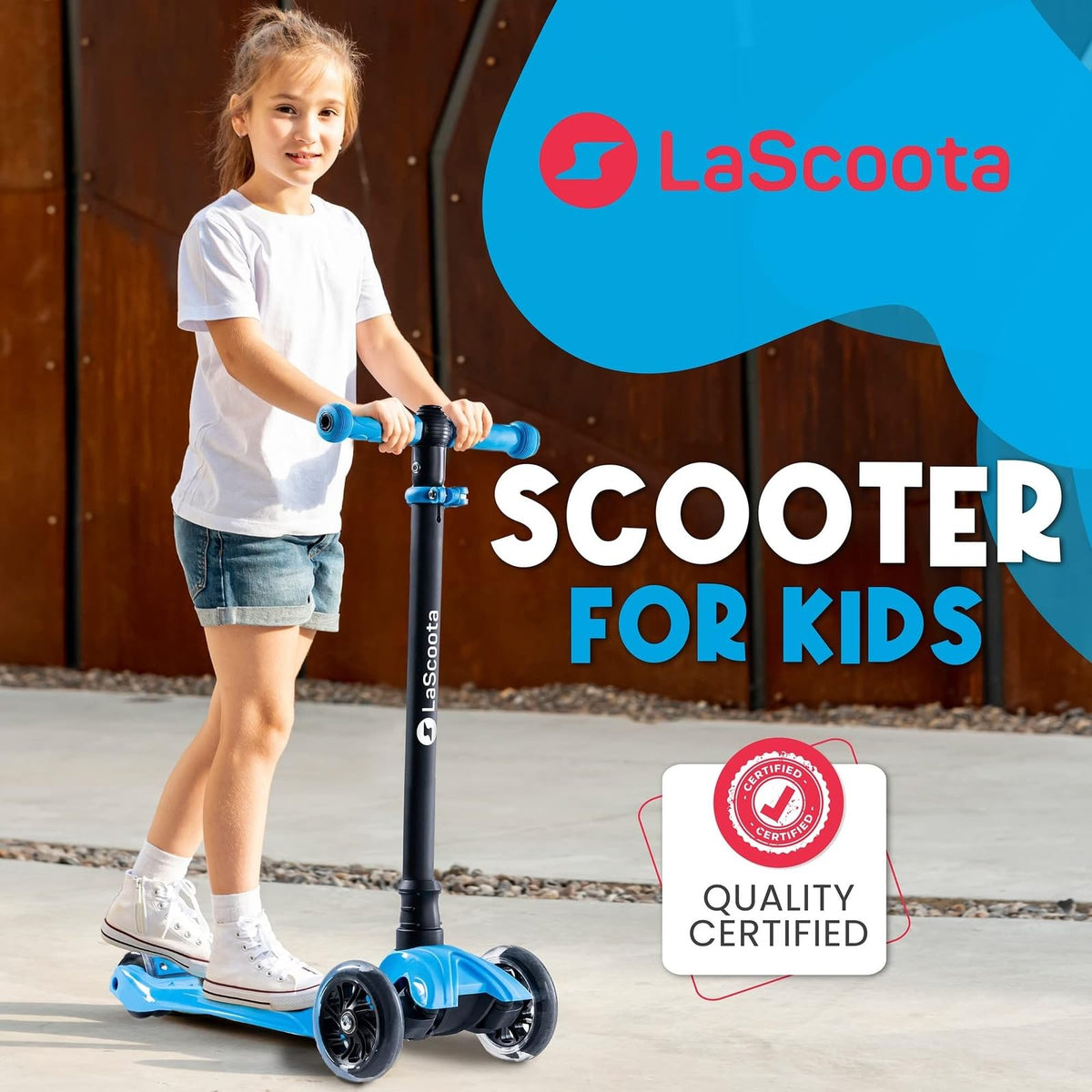 2-in-1 Kids Kick Scooter with Seat P303452