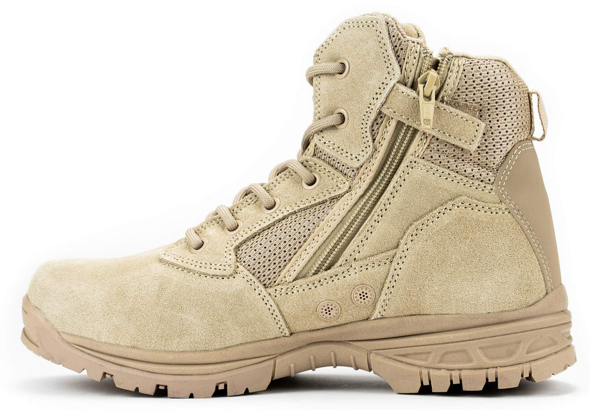 Tactical Combat Boots with CoolMax Lining and Slip Resistant Sole H937