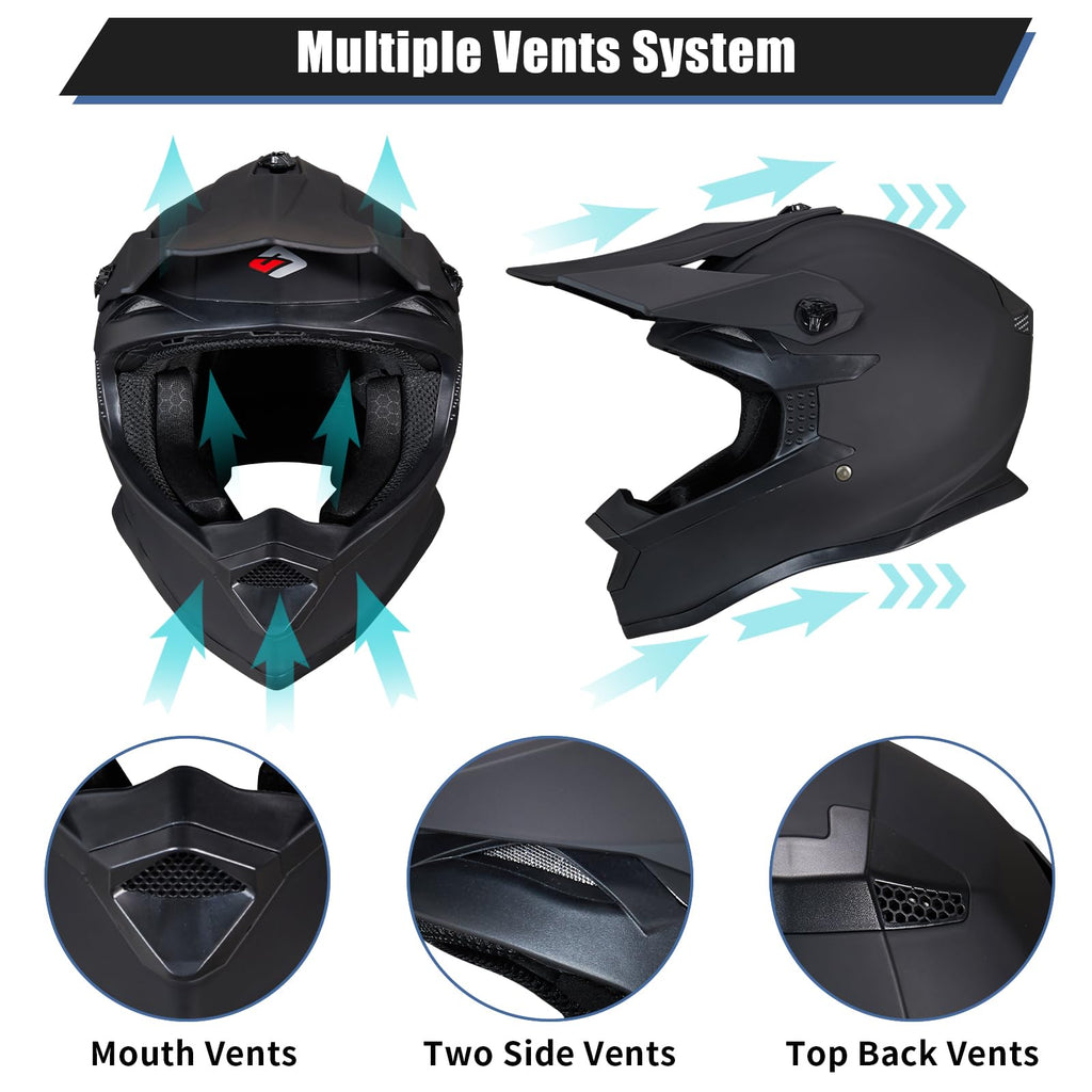 Youth Full Face Motocross Helmets Set R950