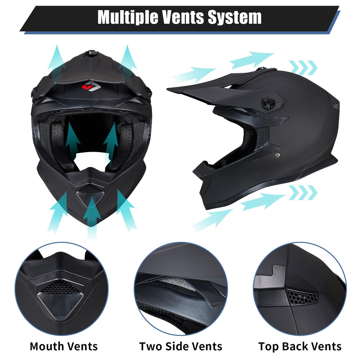 Youth Full Face Motocross Helmets Set R950