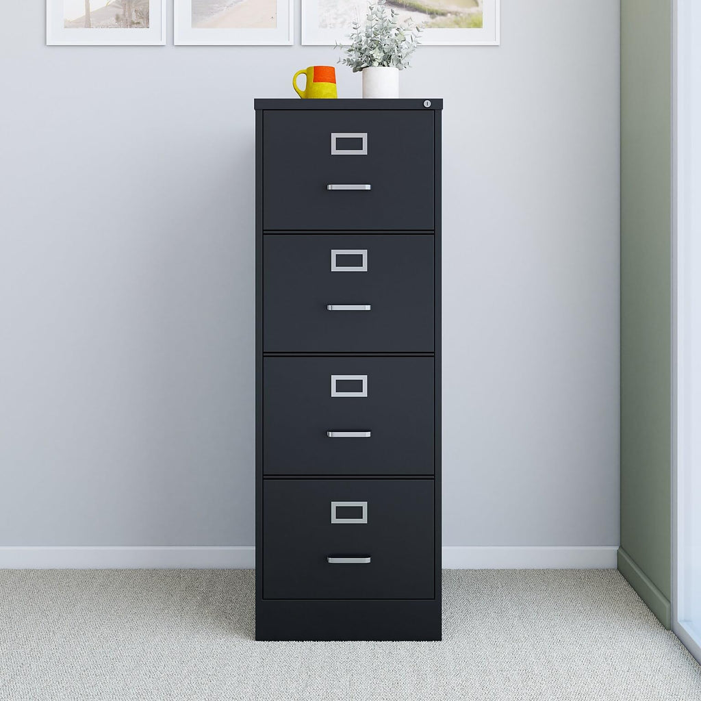 4 Drawer Black Vertical File Cabinet C44284