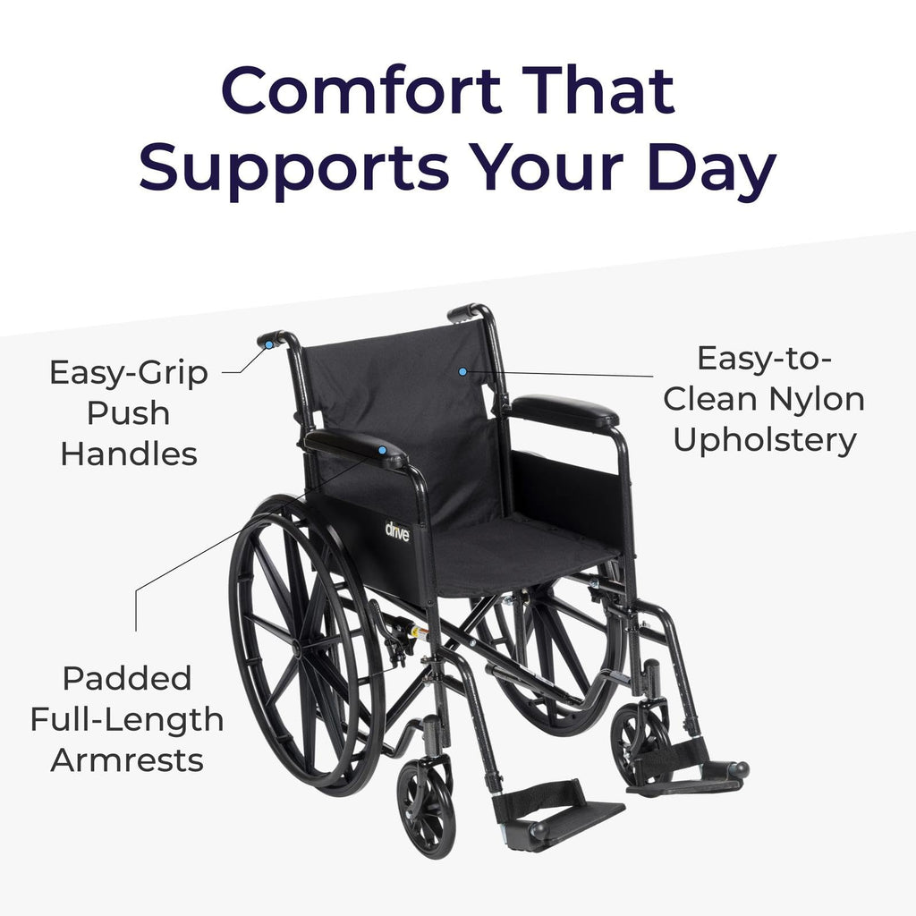 Silver Sport 1 Folding Transport Wheelchair R939