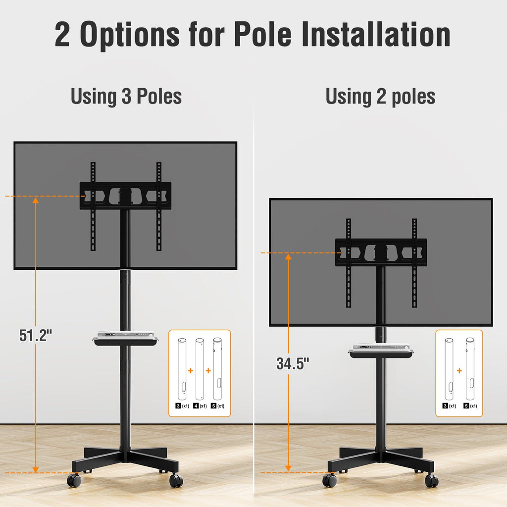 Mobile TV Stand for 23-60" TVs E5466