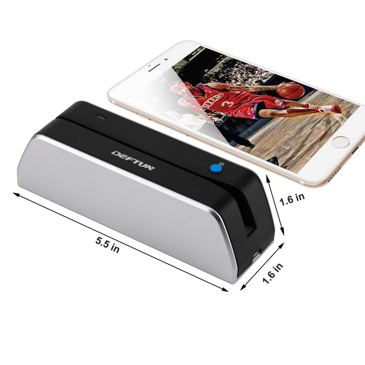Bluetooth Stripe Card Reader Encoder Mini Portable W649