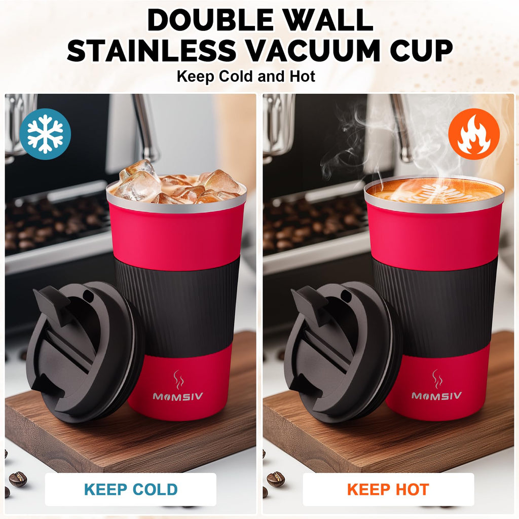 17oz Insulated Travel Coffee Mug with Leakproof Lid D319186